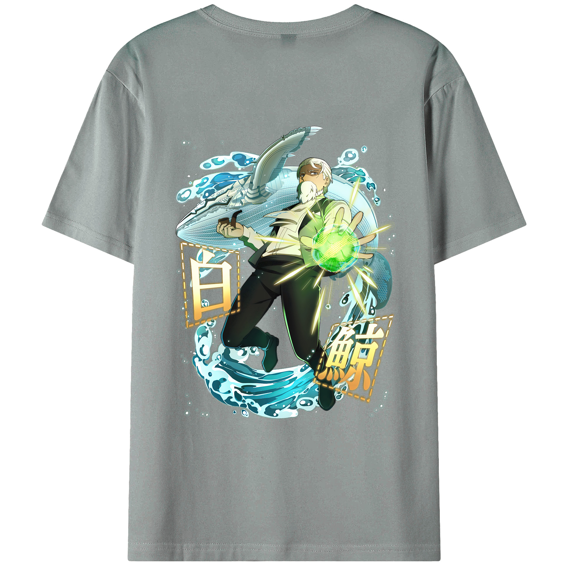 （画像用） 文豪ストレイドッグス Bungo Stray Dogs 綿100％ メンズ半袖Tシャツ（バックプリント） 通気性